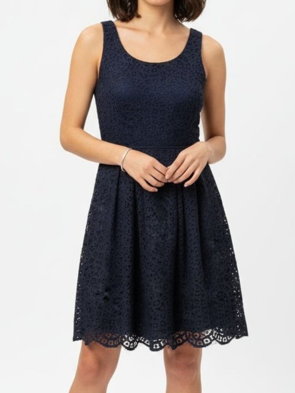J. Crew Women’s Navy Lace Floral Fit & Flare Dress - Size 4